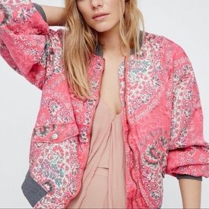 Paisley Print Bomber